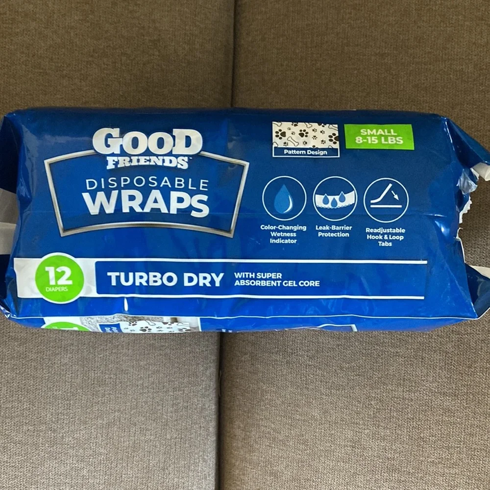 Male Dog Diaper Wraps Small 8-15lbs